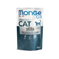 Вологий корм для стерилізованих котів Monge Cat GRILL Sterilised Форель 85 г